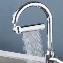 Extensor Torneira 4 Modos Arejador Cascata Cozinha Pia Cuba Giratorio 360º Agua Alta Pressao Ajustav - 6