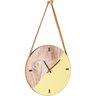 Relógio Redondo com Alça 35cm Yellow BW Quadros - 1
