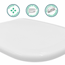 Assento Sanitário Almofadado Incepa 6lpf Thema Branco Sicmol - 4