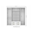 Ver imagem 3 de Quarto Completo Casal Guarda Roupa 8 Ptas Nápoles + Cômoda Marabá Branco S. Andirá