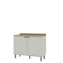 Ver imagem 2 de Balcão Cantinho do Café Tampo MDF Iluminata Verde/Mint/Ébano