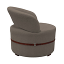 Ver imagem 5 de Conjunto 2 Poltronas Decorativa Luana Estofada Sala em Linho Cor: Marrom
