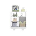 Ver imagem 2 de Cômoda Organizadora Flocos de Roupas Kids Infantil para Quarto da Criança Sapateira Cor Branco