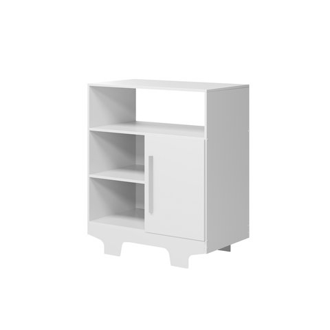 Cômoda Organizadora Flocos de Roupas Kids Infantil para Quarto da Criança Sapateira Cor Branco