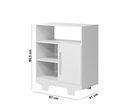 Ver imagem 3 de Cômoda Organizadora Flocos de Roupas Kids Infantil para Quarto da Criança Sapateira Cor Branco