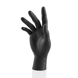 Luva Nitrílica Descartável Sensi Black Slim C/100 Unidades - Volk - P - 4