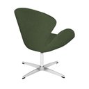 Ver imagem 3 de Poltrona Swan Office Giratória Linho Verde