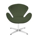 Ver imagem 2 de Poltrona Swan Office Giratória Linho Verde