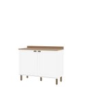 Ver imagem 2 de Balcão Cantinho do Café Tampo MDF Iluminata Branco/Ébano