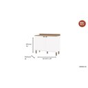 Ver imagem 3 de Balcão Cantinho do Café Tampo MDF Iluminata Branco/Ébano