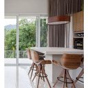 Ver imagem 2 de Pendente Fox Lustres 695 Cilíndrico Ø60x16cm Madeira, Mdf, Acrílico, Cabo de Aço 5xe27 Cor: