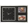 Relogio de Mesa com 2 Porta Retratos BW Quadros - 1