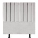 Ver imagem 2 de Cabeceira Estofada Cama Box Solteiro 100 Cm Laura Suede:cinza Claro