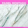 Papel de Parede Painel 3D Mármore Branco 4M Abstrato Viníl Revestimento Pedra Requinte Auto Colante - 3