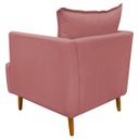 Ver imagem 5 de Poltrona Decorativa para Sala Recepção Escritório Consultório Reforçada Eliza Tecido Suede
