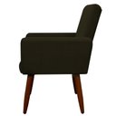 Ver imagem 4 de Kit 4 Poltronas para Sala Pés de Madeira Nina Marrom