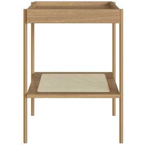 Mesa Lateral para Sala de Estar Industrial Indy A03 Hanover Dourado