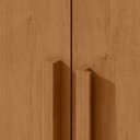 Ver imagem 5 de Guarda-roupas Solteiro 4 Portas 2 Gavetas sem Espelho com Pés Zeus - Lopas Amendoa Clean