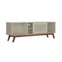Ver imagem 4 de Rack Retrô Para Tv 60 Polegadas Panama - Off White Acetinado - Cor: Off White