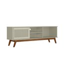 Ver imagem 3 de Rack Retrô Para Tv 60 Polegadas Panama - Off White Acetinado - Cor: Off White