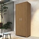 Ver imagem 2 de Armário Multiuso 2 Portas 4 Prateleiras New F08 Freijó - Mpozenato
