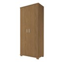 Ver imagem 1 de Armário Multiuso 2 Portas 4 Prateleiras New F08 Freijó - Mpozenato