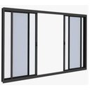 Ver imagem 1 de Janela de alumínio 04 folhas Branco Classic com Vidro Fume - 100x120