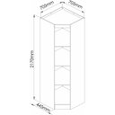 Ver imagem 4 de Armário Guarda Roupa de Canto Oblíquo 1 Porta Infinity