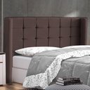 Ver imagem 2 de Cabeceira Cama Box Casal Queen Size Gioconda 160cm Com Frame Veludo Marrom - Desk Design
