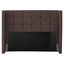 Ver imagem 1 de Cabeceira Cama Box Casal Queen Size Gioconda 160cm Com Frame Veludo Marrom - Desk Design