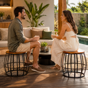 Ver imagem 5 de Mesa Lateral Barril Seat Garden p/ Área Externa e Interna (Pode Ser Usado como Banco)