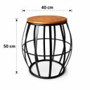 Ver imagem 3 de Mesa Lateral Barril Seat Garden p/ Área Externa e Interna (Pode Ser Usado como Banco)