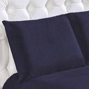 Ver imagem 3 de Kit Fascinio Queen Cobertor + Lençol 4 Peças - Azul Marinho