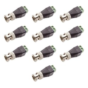 Borne Bnc Macho Cftv - Emb 10pçs - Tebera