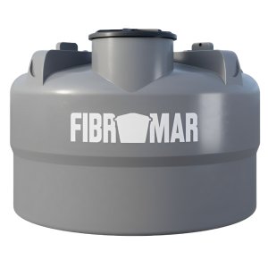 Cisterna 5.000 Litros Cinza Polietileno Fibromar