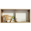 Ver imagem 5 de Armário de Cozinha Aéreo 2 Portas de Correr de Vidro Reflex Rustic Emilly Madesa