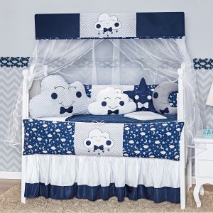 KIT JOGO DE BERÇO BABY EXCLUSIVO 12 PECAS KIT AMERICANO FOFURA PARA BEBE COMPLETO LUXUOSO