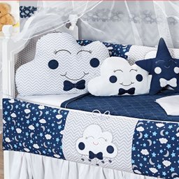KIT JOGO DE BERÇO BABY EXCLUSIVO 12 PECAS KIT AMERICANO FOFURA PARA BEBE COMPLETO LUXUOSO - 4