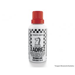 Corante Liq Xadrez Extra 50ml Vermelho C/12pcs - 1