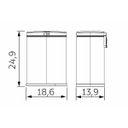 Ver imagem 3 de Lixeira Tramontina 3 Litros Tipo D em Aço Inox Scotch Brite