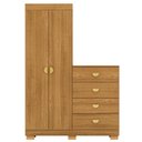 Ver imagem 1 de Comoda Roupeiro 120 Cm 2 Portas Cris 20034 Nature Vlr