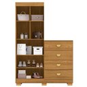 Ver imagem 2 de Comoda Roupeiro 120 Cm 2 Portas Cris 20034 Nature Vlr