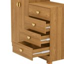 Ver imagem 4 de Comoda Roupeiro 120 Cm 2 Portas Cris 20034 Nature Vlr