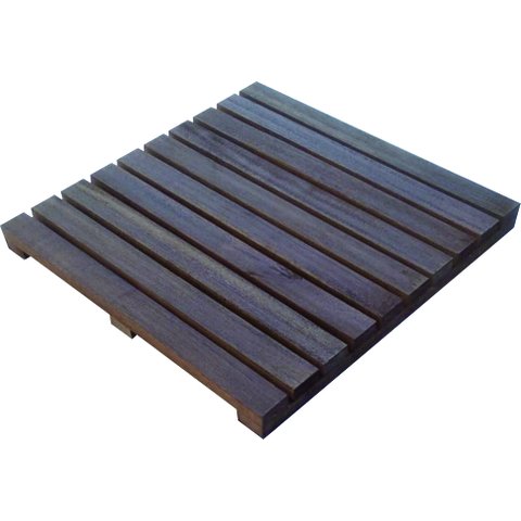 Deck de Madeira Modular 100x50cm com Pintura Neonx:osmocolor Ipê Semi Transpa