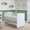 Ver imagem 2 de Berço Mini Cama Infantil Quarto Bebê Lolly C/ Colchão:branco