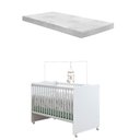 Ver imagem 1 de Berço Mini Cama Infantil Quarto Bebê Lolly C/ Colchão:branco