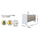 Ver imagem 5 de Berço Mini Cama Infantil Quarto Bebê Lolly C/ Colchão:branco