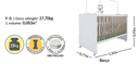 Ver imagem 5 de Berço Mini Cama Infantil Quarto Bebê Lolly C/ Colchão:branco