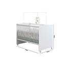 Ver imagem 6 de Berço Mini Cama Infantil Quarto Bebê Lolly C/ Colchão:branco