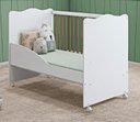 Ver imagem 7 de Berço Mini Cama Infantil Quarto Bebê Lolly C/ Colchão:branco